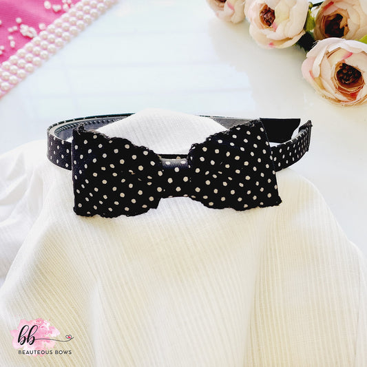 Polka Bow Hairband