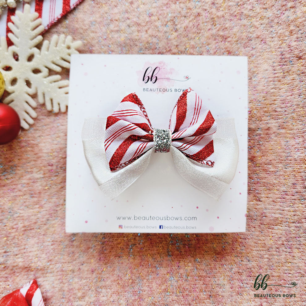 CandyCane Butterfly Bow