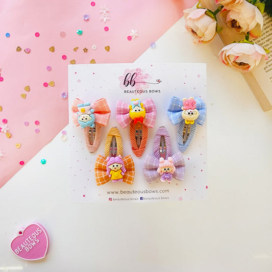 Doll Checks Cute tic tac set of 5