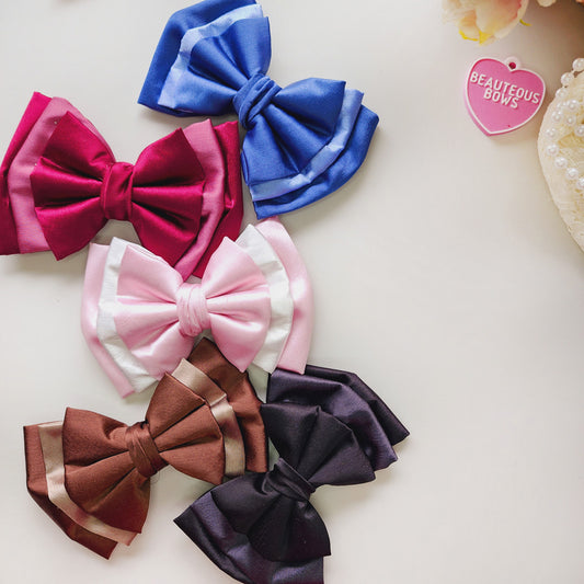 Elegant Dual Satin Bow