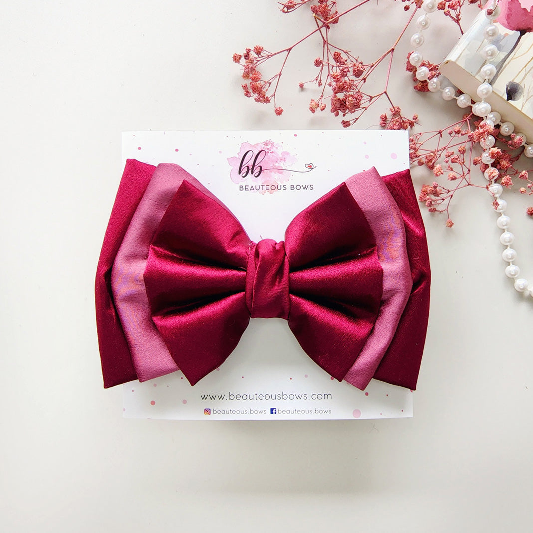 Elegant Dual Satin Bow