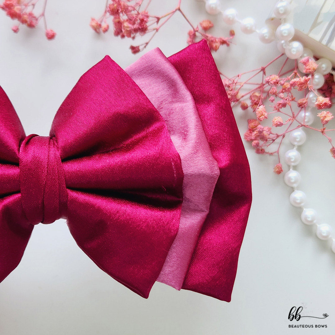 Elegant Dual Satin Bow