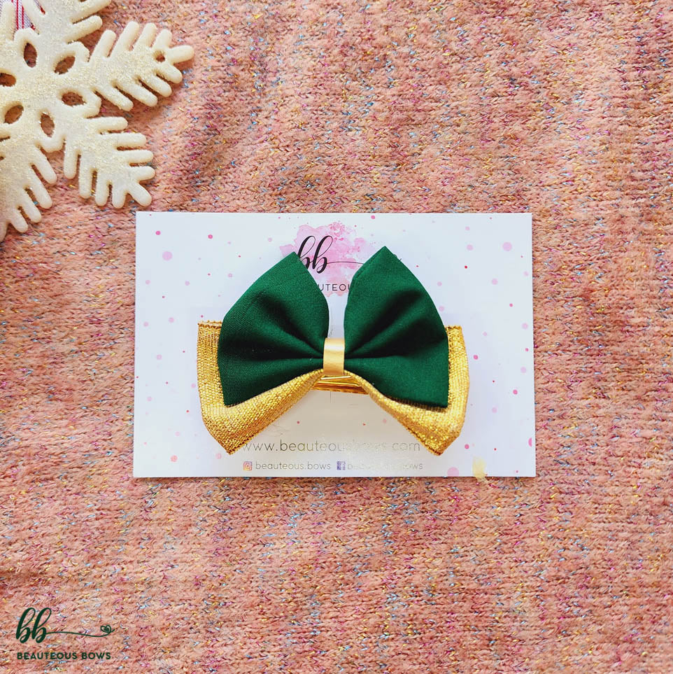 Emerald Gold X'mas Bow