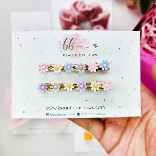 Floral Sleek Clip Set of 2