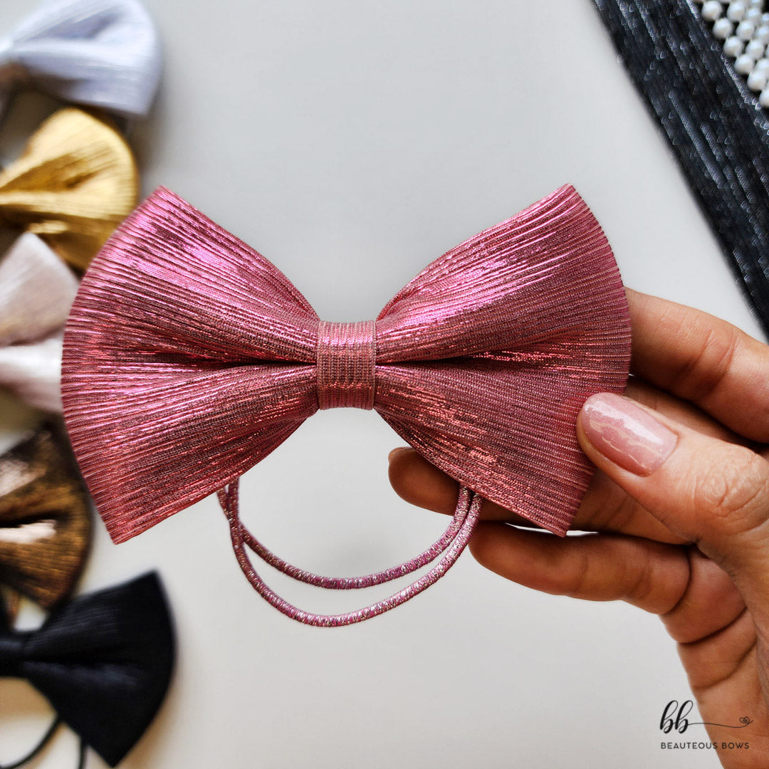 Glazed Glam Bow Hairtie