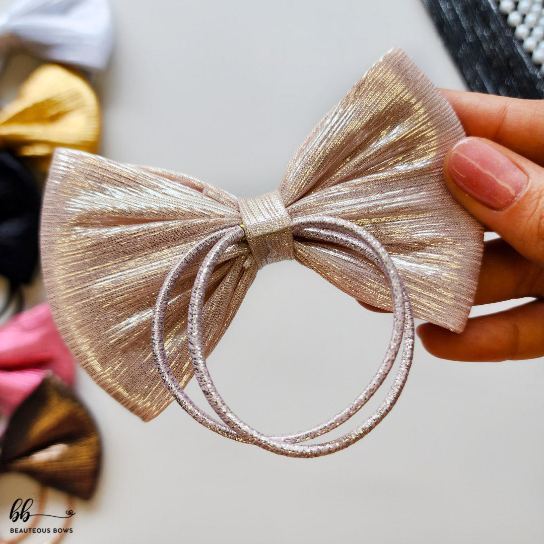 Glazed Glam Bow Hairtie