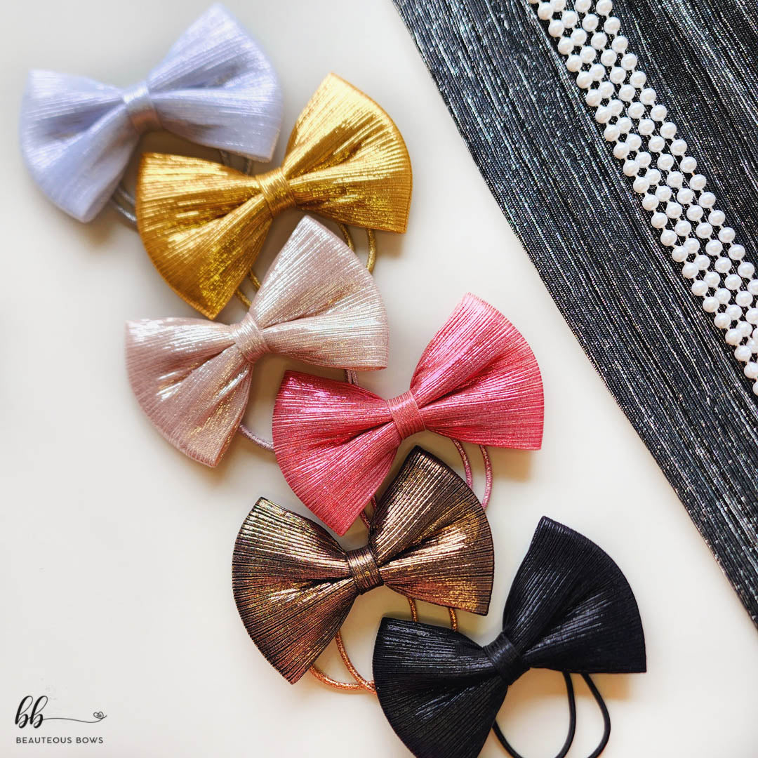 Glazed Glam Bow Hairtie