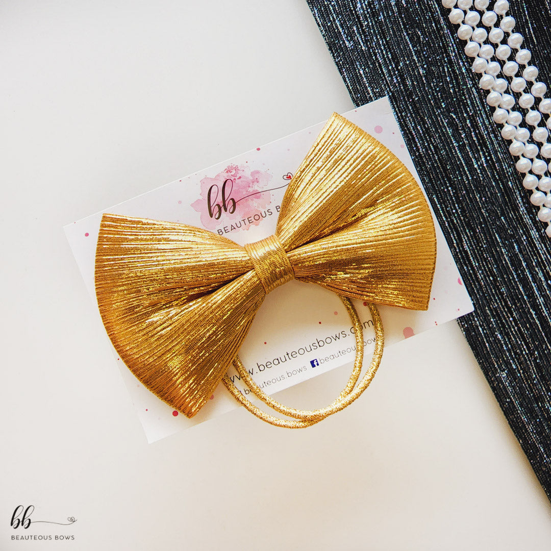 Glazed Glam Bow Hairtie