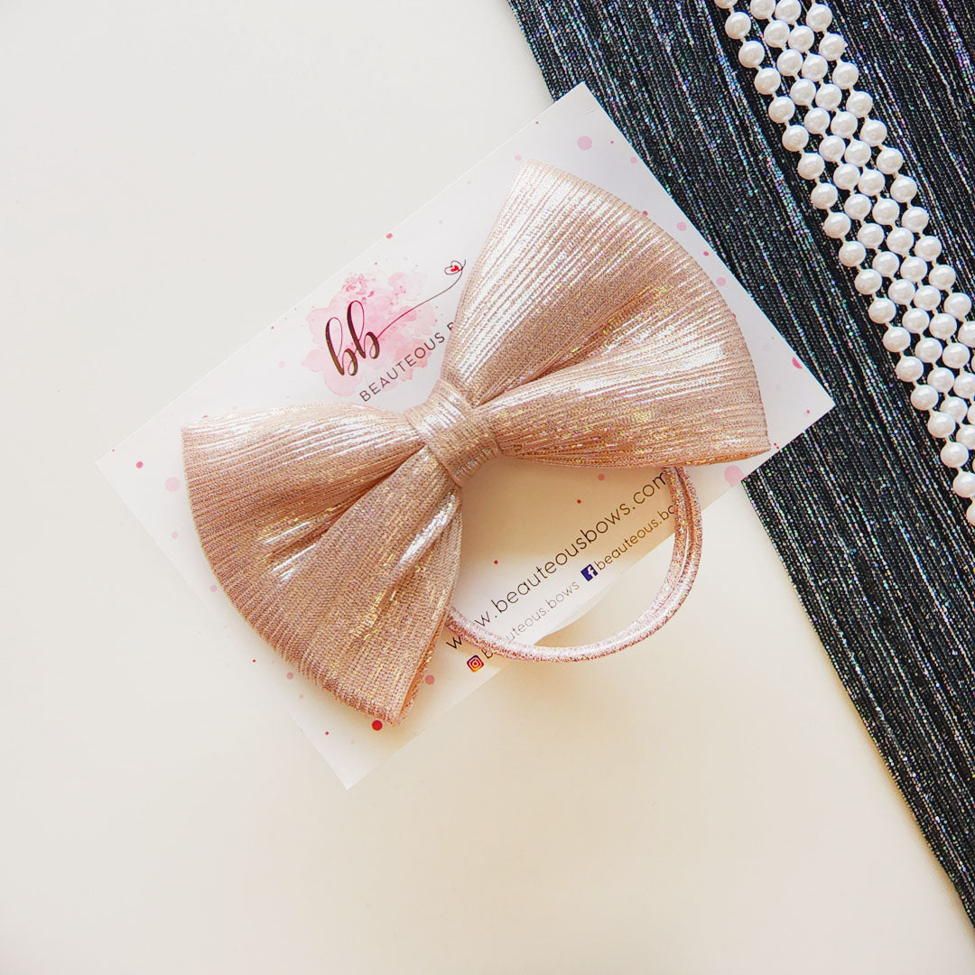 Glazed Glam Bow Hairtie