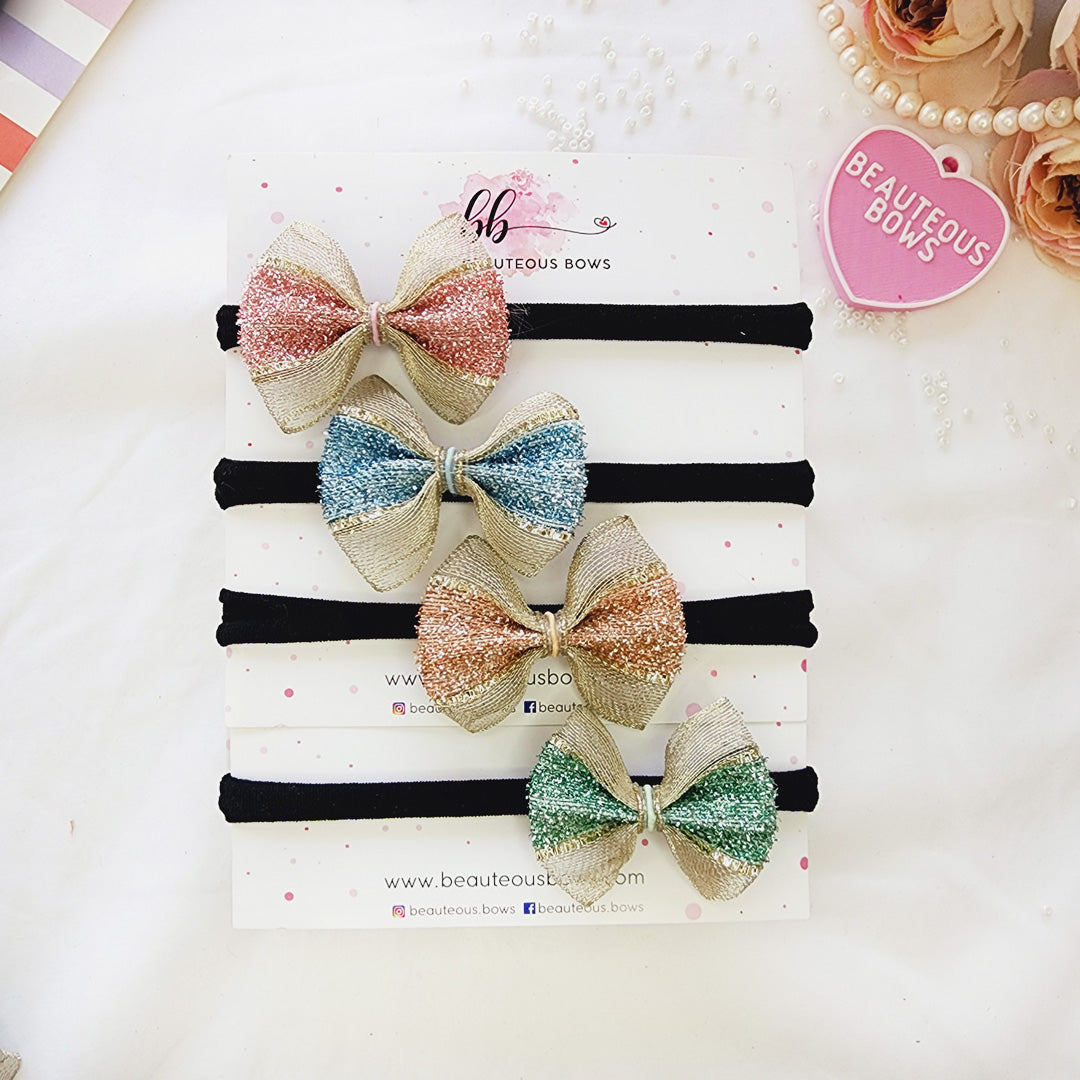 Glitter Mini Headband Set