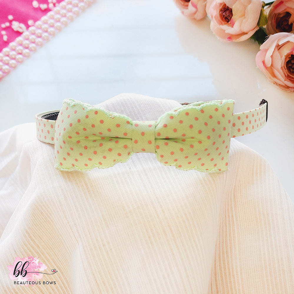 Polka Bow Hairband