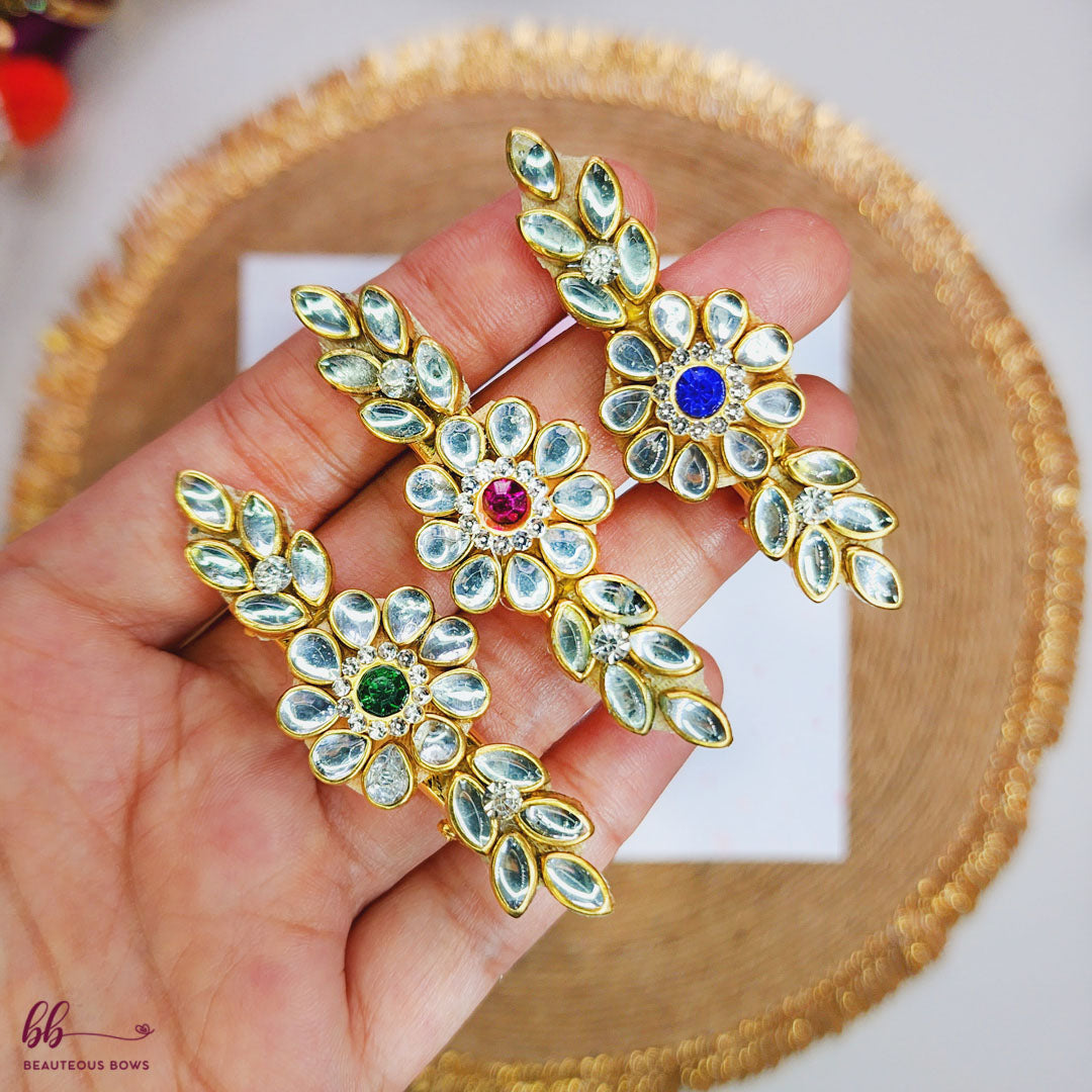 Heera Phool Clip Set