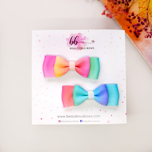 Ombre Sleek Bow set of 2