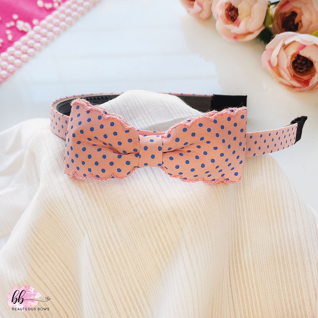 Polka Bow Hairband