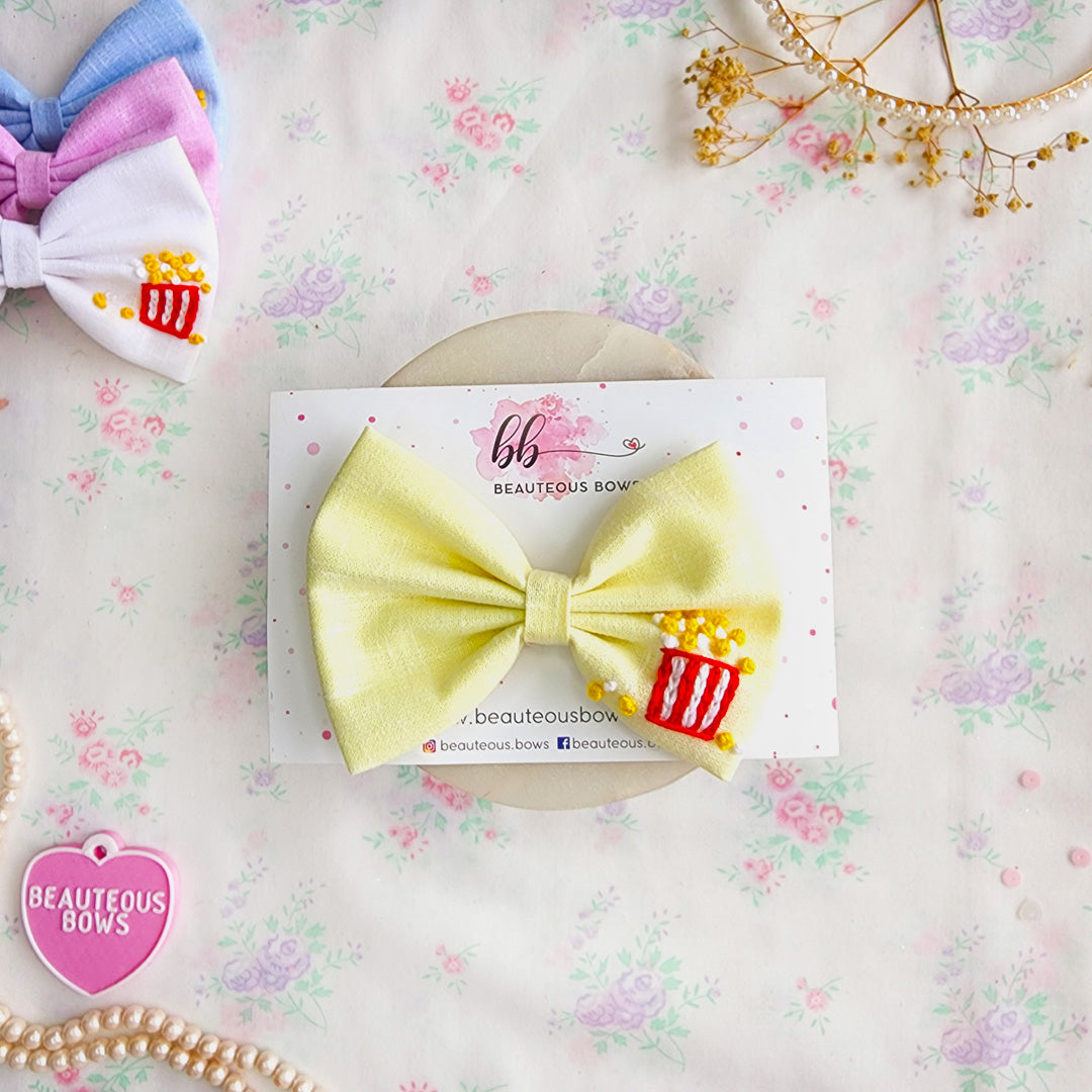 Popcorn Standard Hair Bow