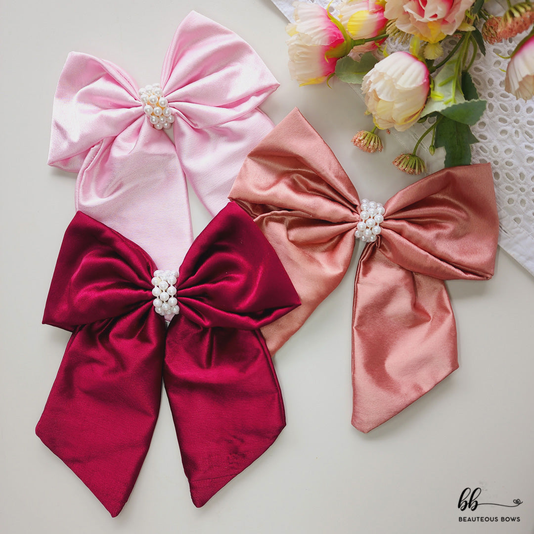 Tailed Satin Bow