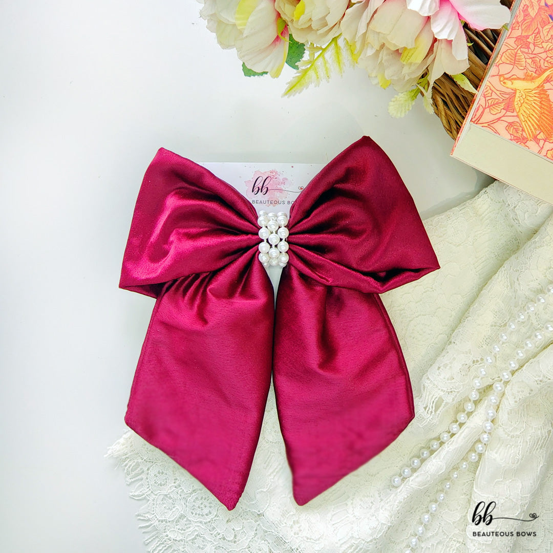 Tailed Satin Bow