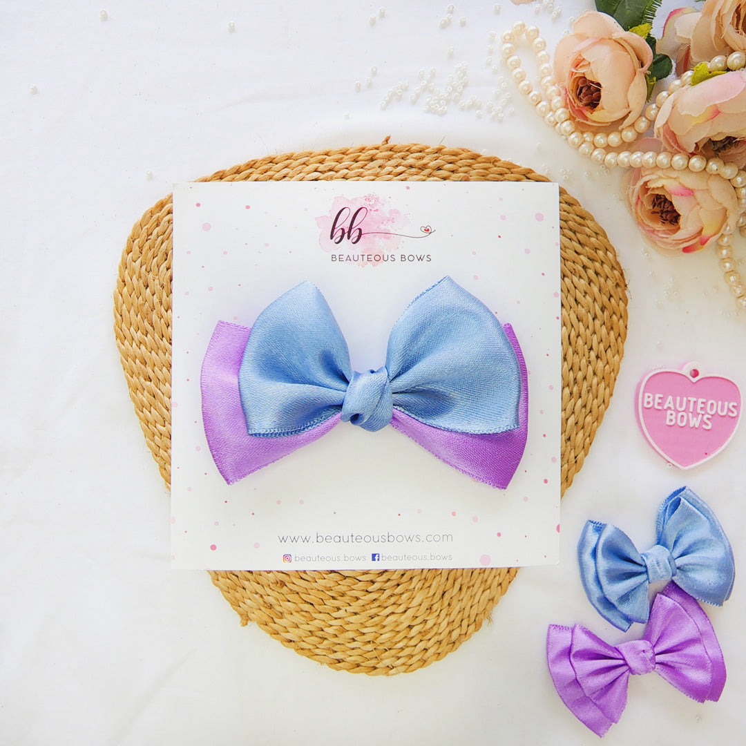 Satin Dual Bow - 3 colours