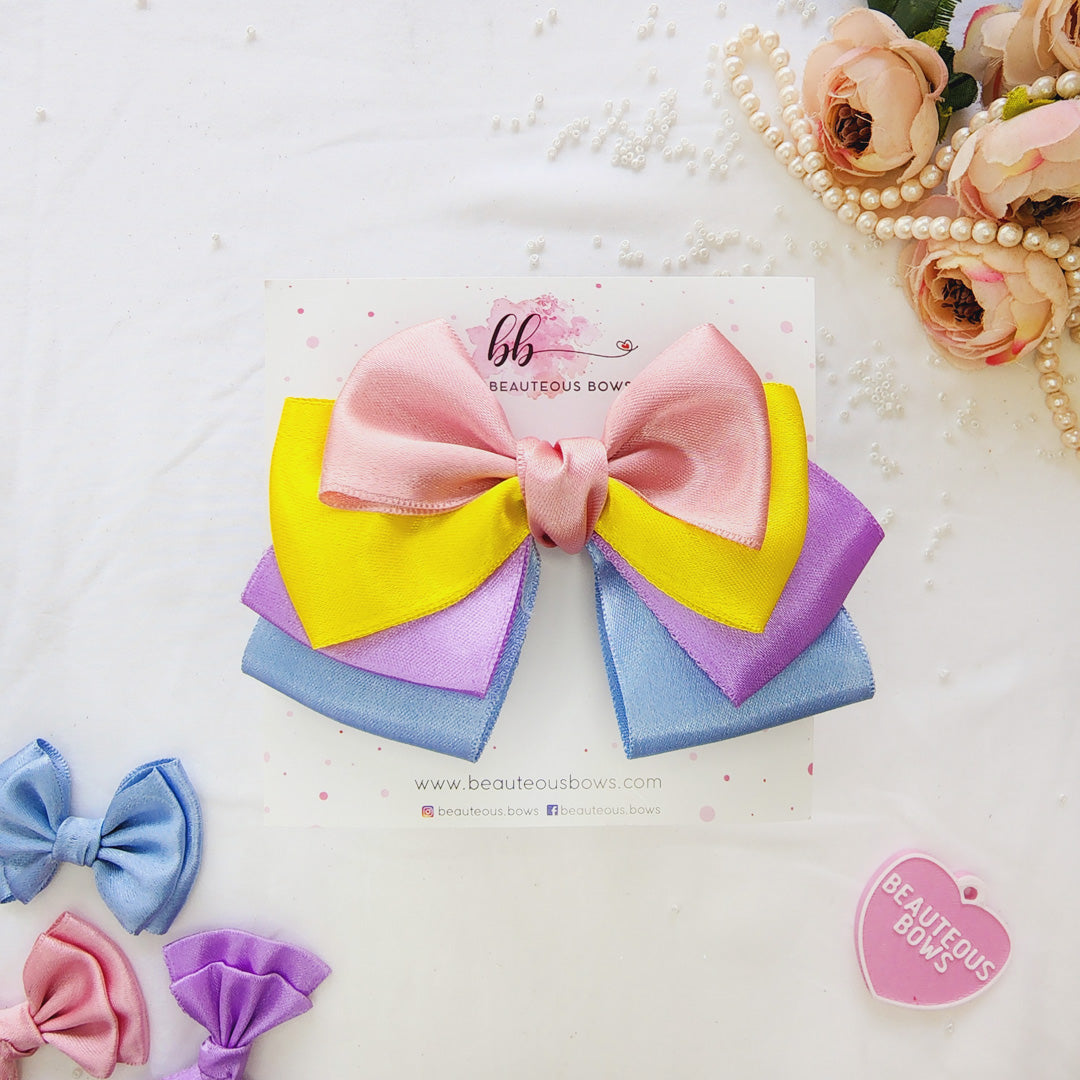 Unicorn Back Layered Bow