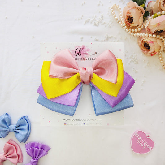 Unicorn Back Layered Bow