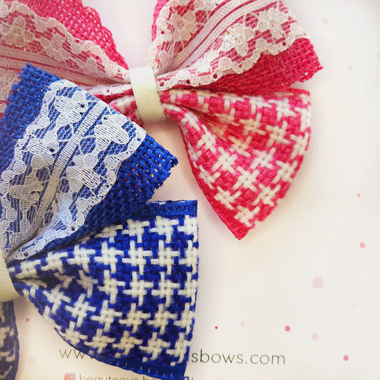 English Summer Lace Bow