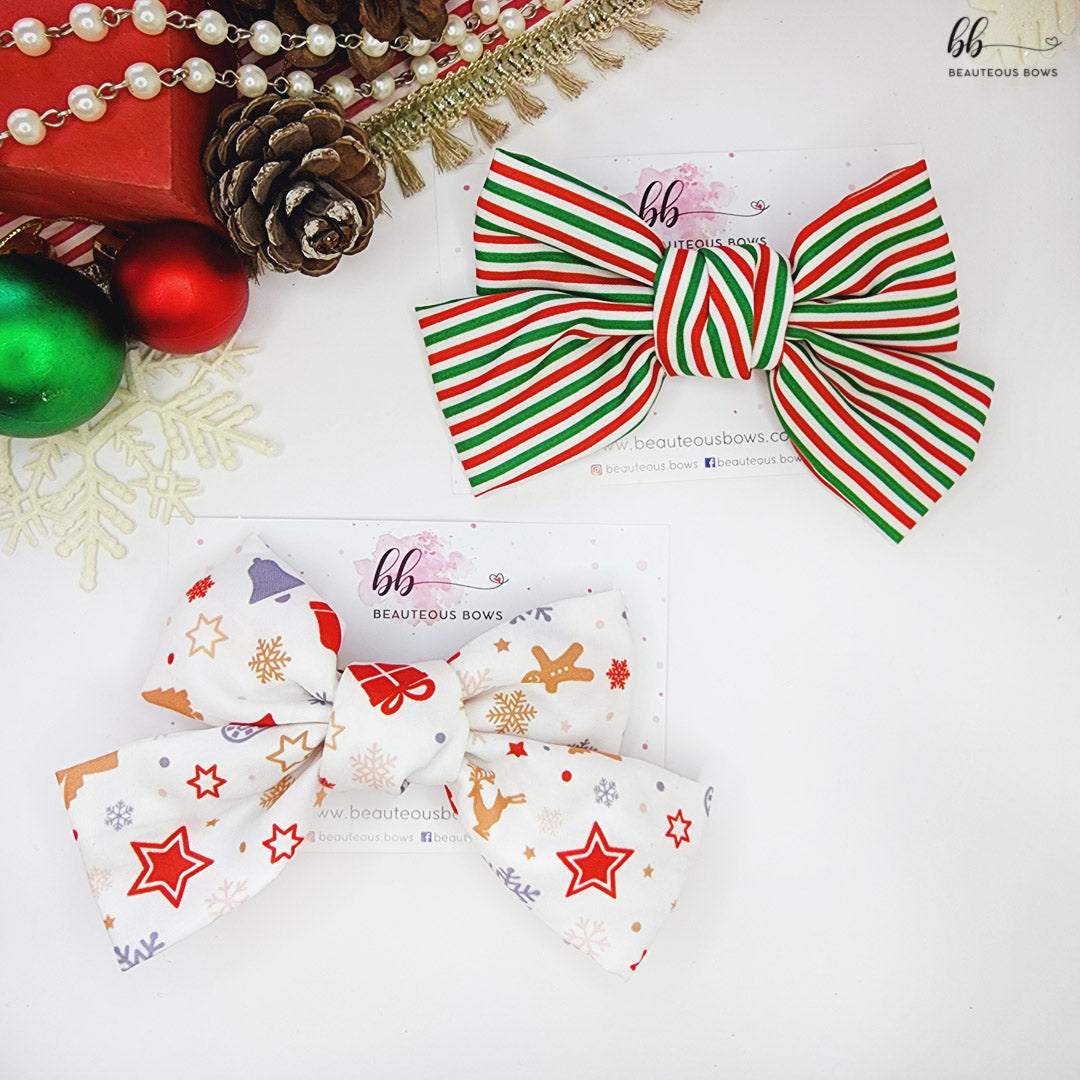 X'mas Double Bow Set of 2