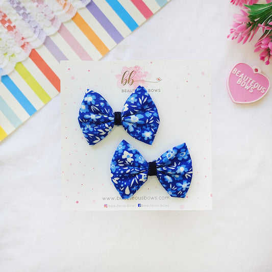 Icy Blooms Mini Hair Bow Set