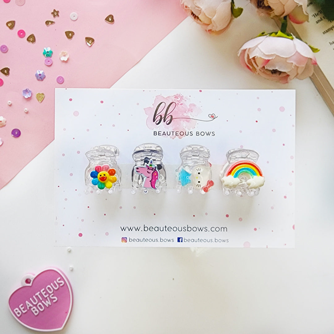 Unicorn Clip Set of 4