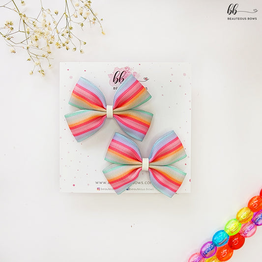 Colour Burst Mini Bow set of 2