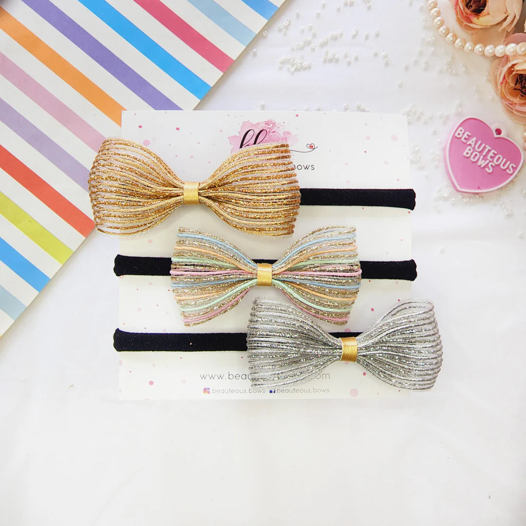 Shimmer Bows Set of 3