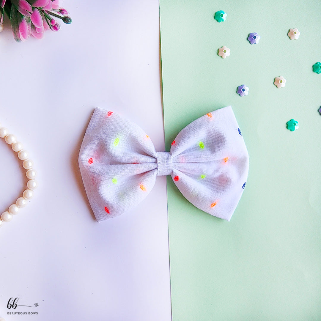 Coloured in Spring Hair Bow Combo