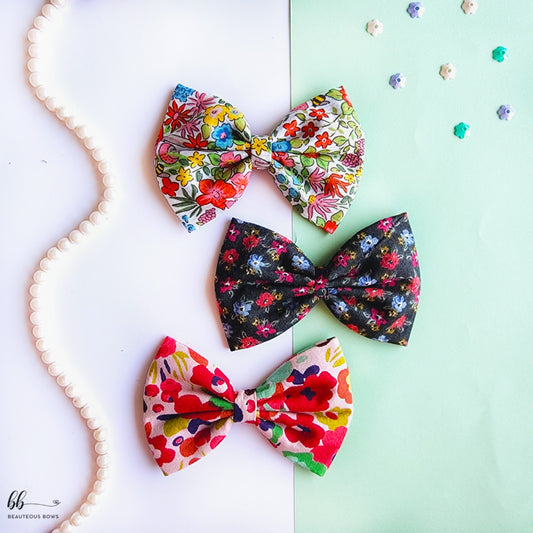 Floral Fields Hair Bow Combo