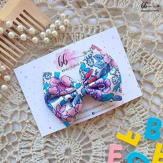 Morning Glory Printed Hair Bow