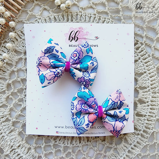 Morning Glory Mini Hair Bow Set