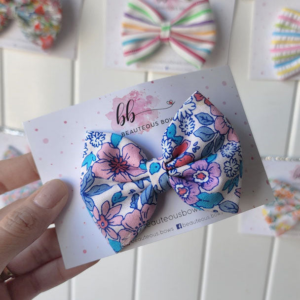 Morning Glory Printed Hair Bow