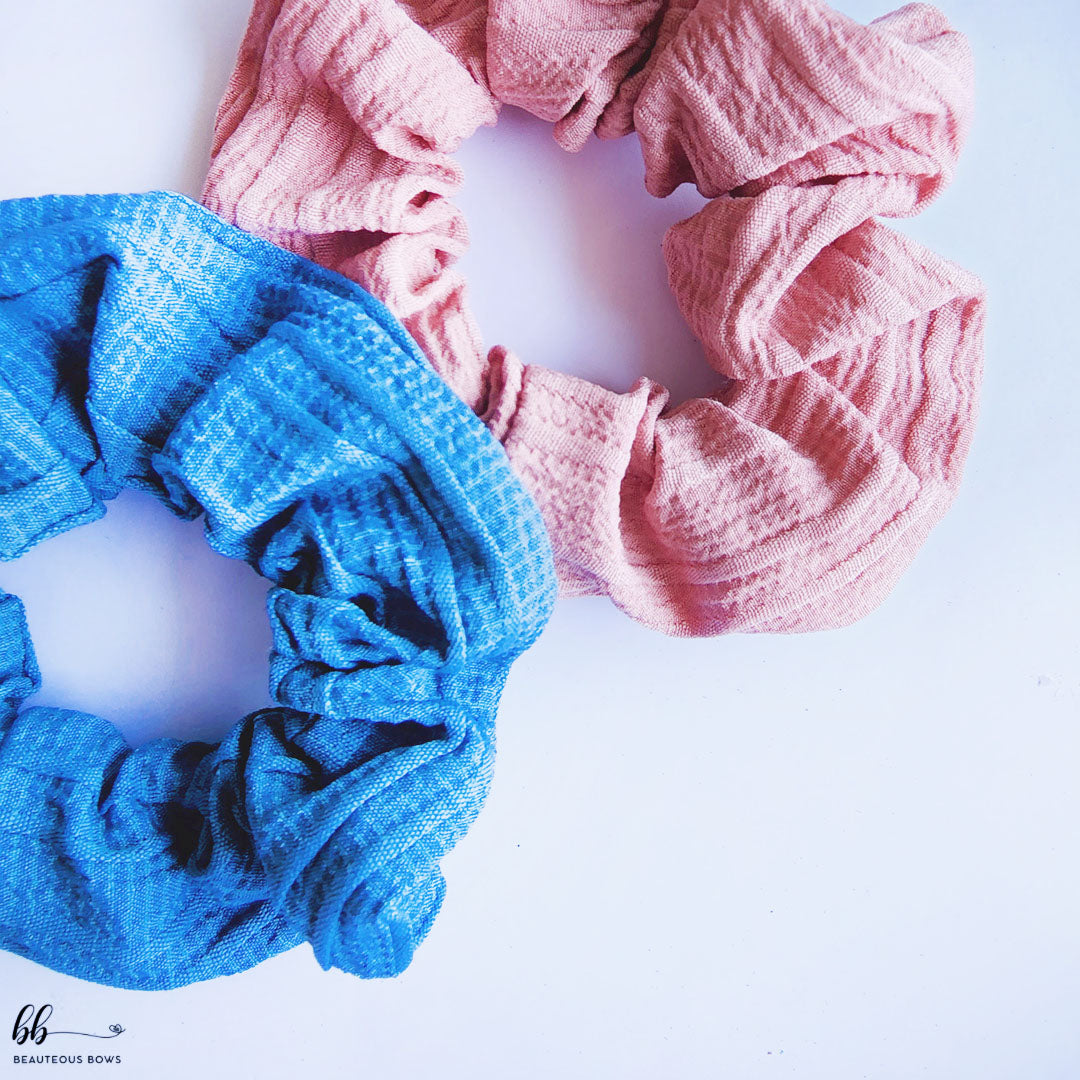 Blue Mauve Daily Scrunchie Set