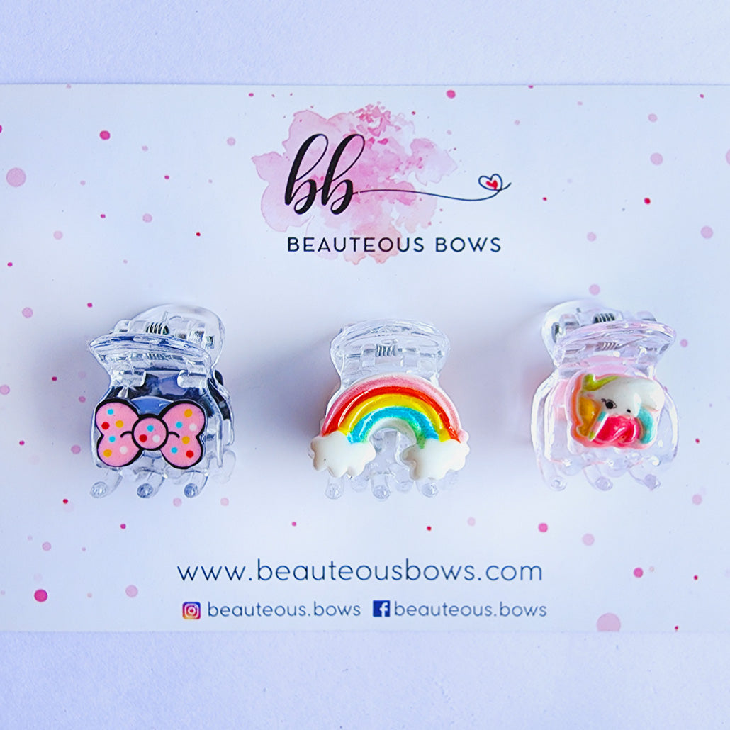 Rainbow Clip Set of 3