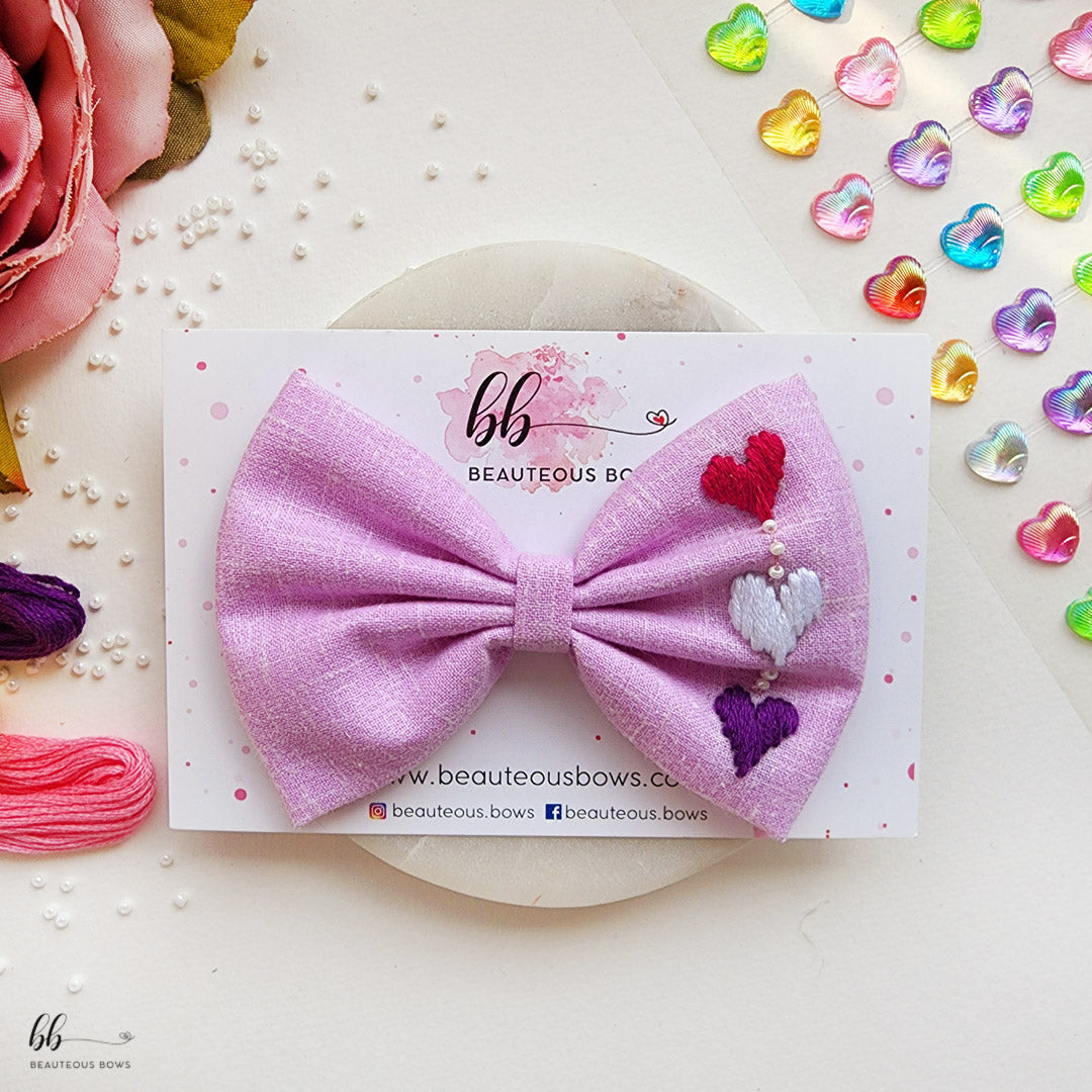 So in Love Lavender Standard Hair Bow