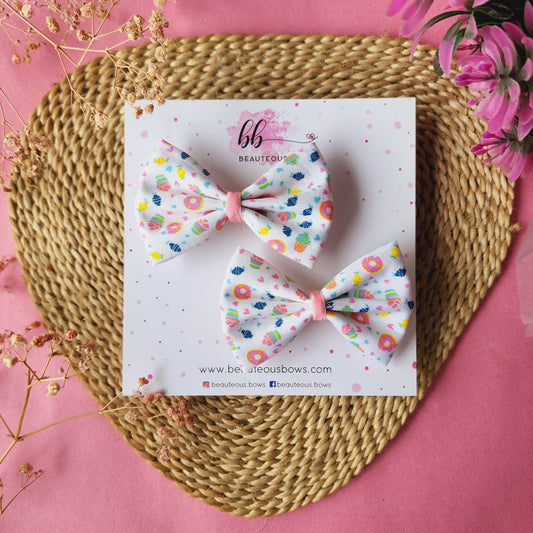 Dot lace hair bow – BEHNAZ SARAFPOUR LTD.