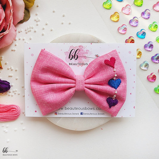 So in Love Blush Standard Hair Bow