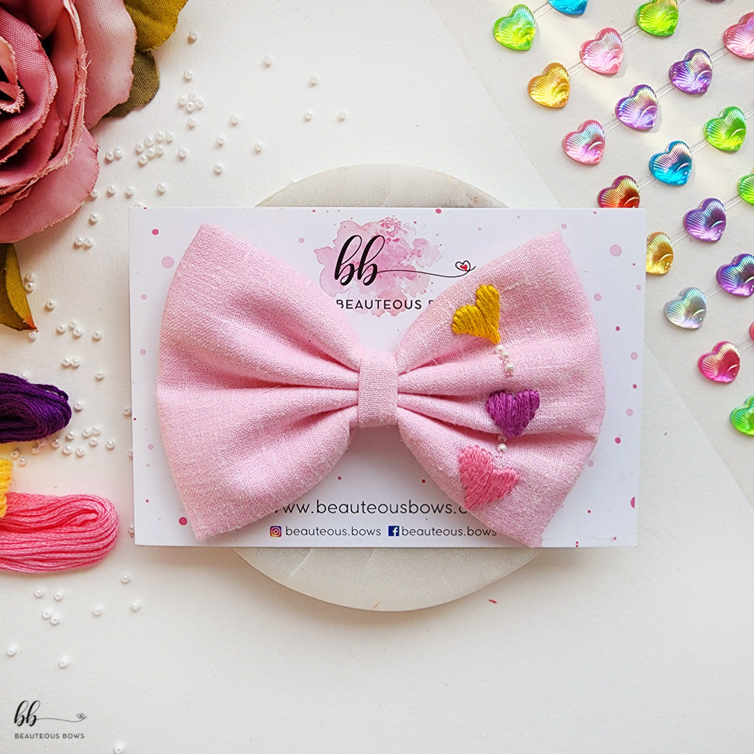 So in Love Pink Standard Hair Bow