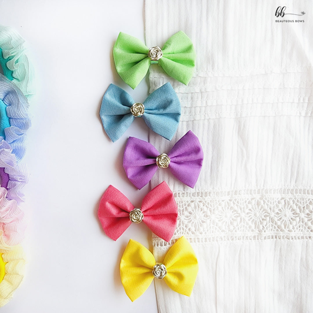 You're My Rainbow Mini Bow Set of 5